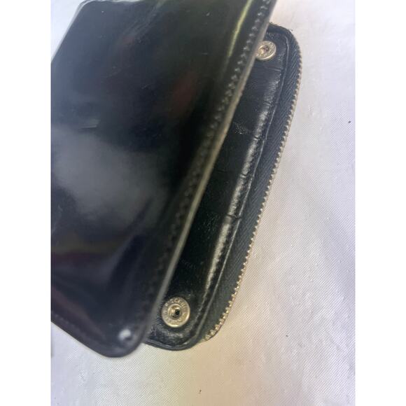 MOSCHINO Vintage Black Leather Wallet, Made in Italy - Picture 9 of 14
